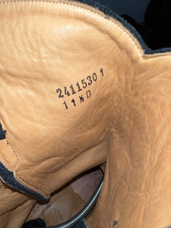Liberty Boot Co. Black Calfskin Suede Triad Cowboy Boots in Men\'s Size 11.5D main image 6